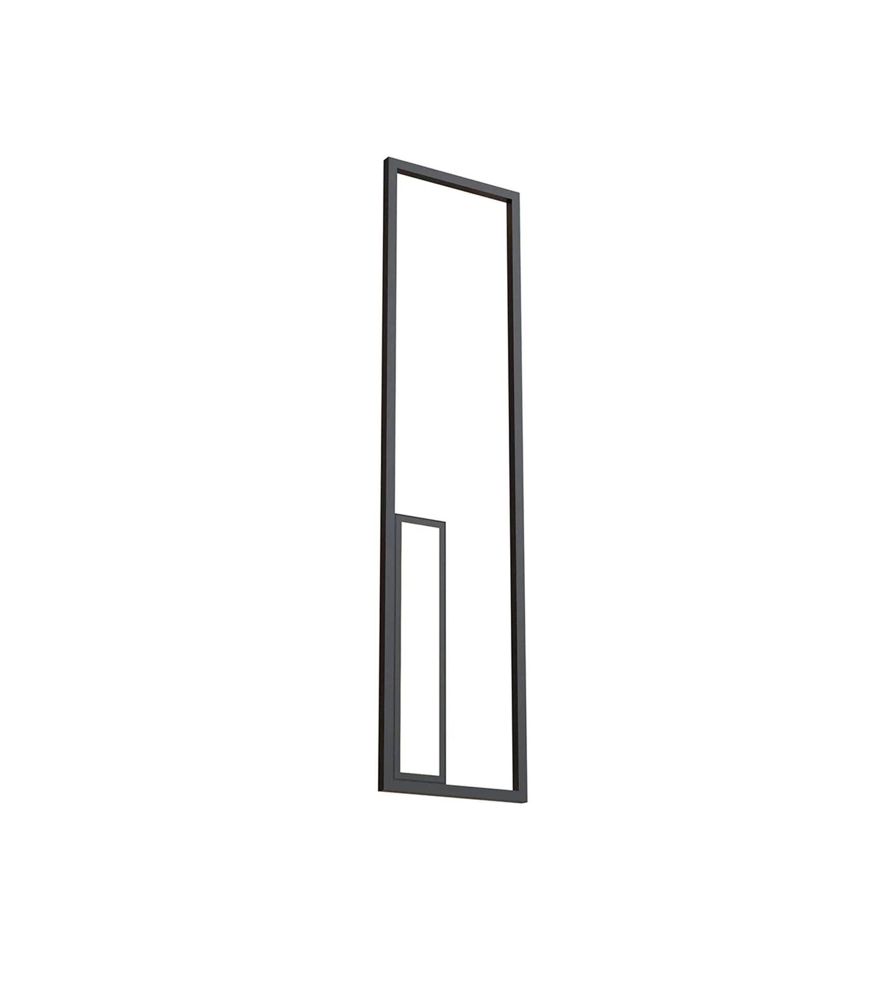 Boutique Rectangle Wall Lamp Dimmable 50W LED Black